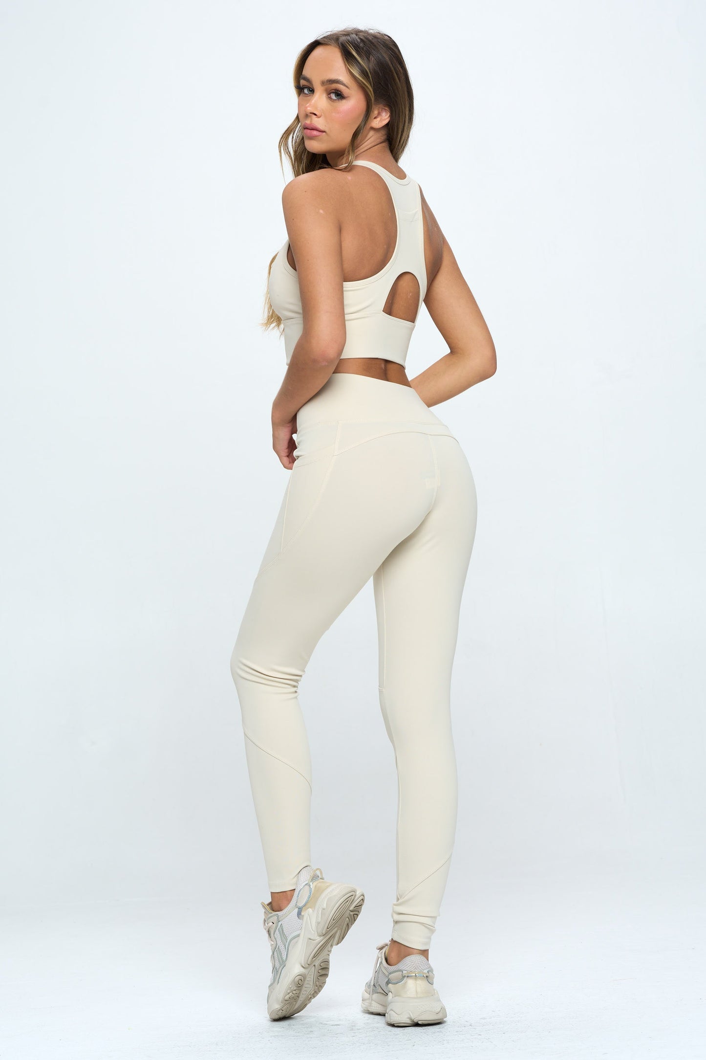 2 Piece Activewear Set with Cut-Out Detail