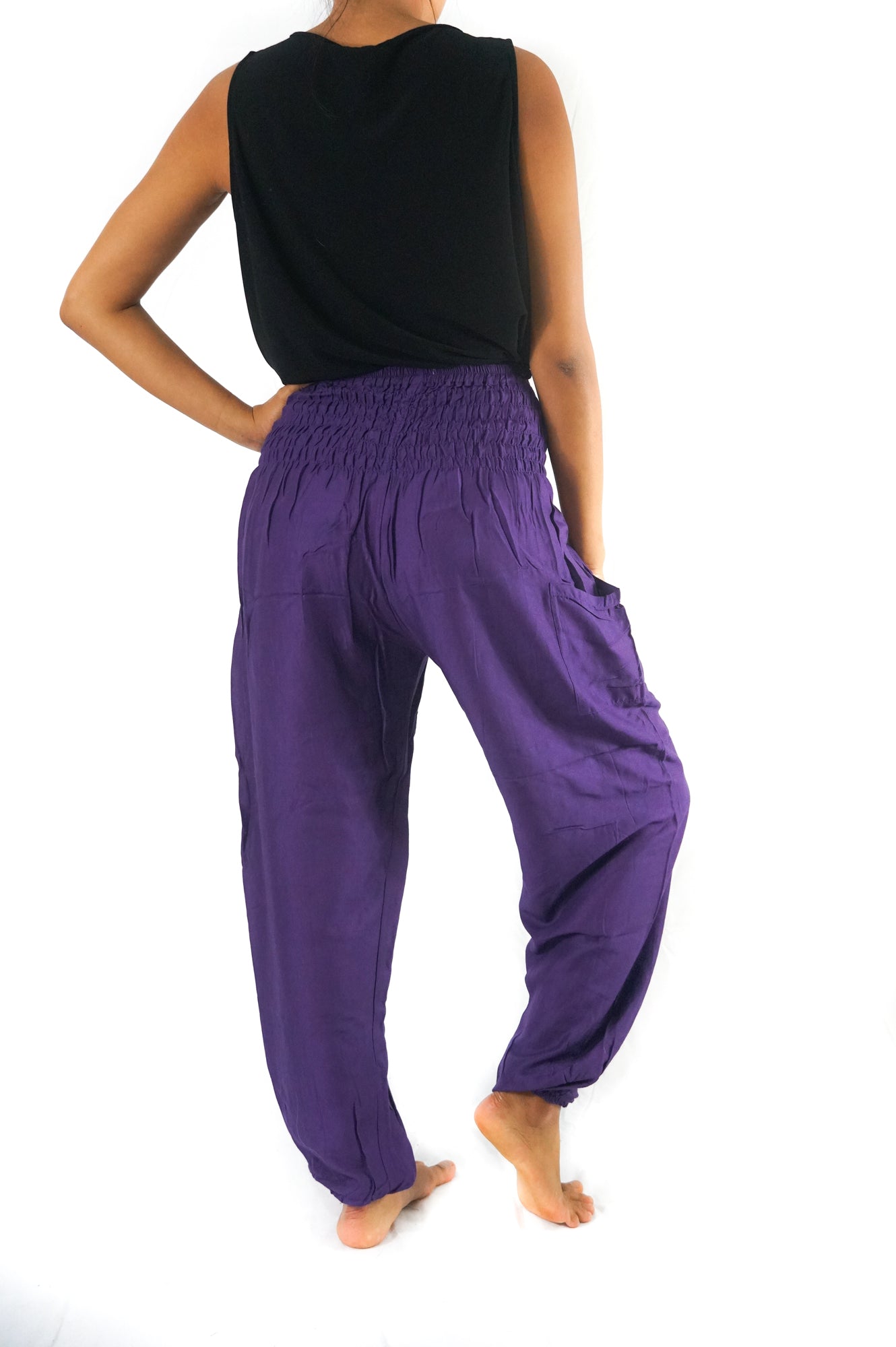 Purple Women Harem pants