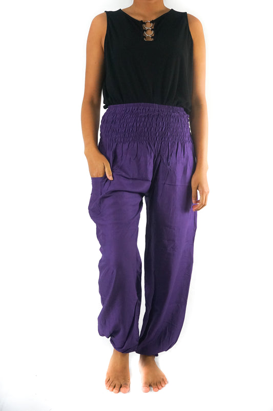 Purple Women Harem pants